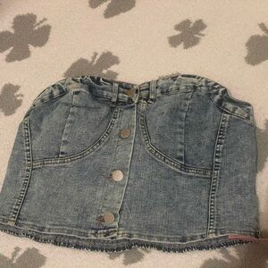 Denim crop top